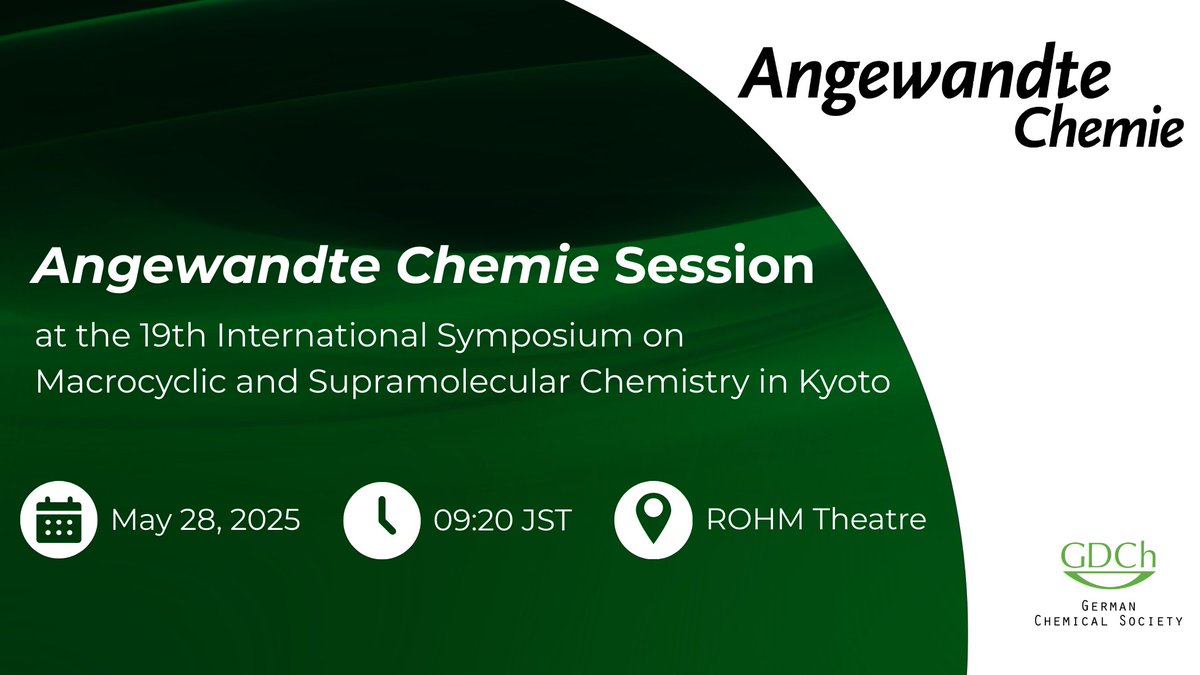 Angewandte Chemie (@angew_chem) on Twitter photo Join us at the Angewandte Chemie Session at <a href="/ISMSC2025/">ISMSC2025, Kyoto</a> for a series of exciting lectures from Ivan Aprahamian, <a href="/Dr_Colomban_Ced/">Cédric Colomban</a>, Christopher A. Hunter, <a href="/RoxanneKieltyka/">Roxanne Kieltyka</a>, <a href="/adriana_sac_mar/">Adriana Sacristán Martín</a>, <a href="/JoostReek/">Joost Reek</a>, Helma Wennemers, and Xuzhou Yan. Mark your calendars and see you there! Join us at the Angewandte Chemie Session at <a href="/ISMSC2025/">ISMSC2025, Kyoto</a> for a series of exciting lectures from Ivan Aprahamian, <a href="/Dr_Colomban_Ced/">Cédric Colomban</a>, Christopher A. Hunter, <a href="/RoxanneKieltyka/">Roxanne Kieltyka</a>, <a href="/adriana_sac_mar/">Adriana Sacristán Martín</a>, <a href="/JoostReek/">Joost Reek</a>, Helma Wennemers, and Xuzhou Yan. Mark your calendars and see you there!