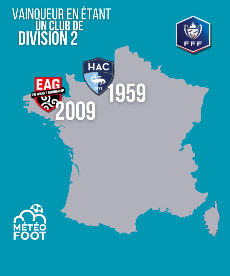 ☀️☀️ En épluchant les RECORDS de la Coupe de France, je suis tombé sur CELUI-LÀ ! GROS GROS EXPLOIT, rien à dire..!

..SI votre CLUB est PRÉSENT sur cette carte c'est qu'il fait partie des DEUX SEULS CLUBS FRANÇAIS AYANT RÉUSSI À REMPORTER LA COUPE DE FRANCE EN ÉTANT EN DEUXIÈME