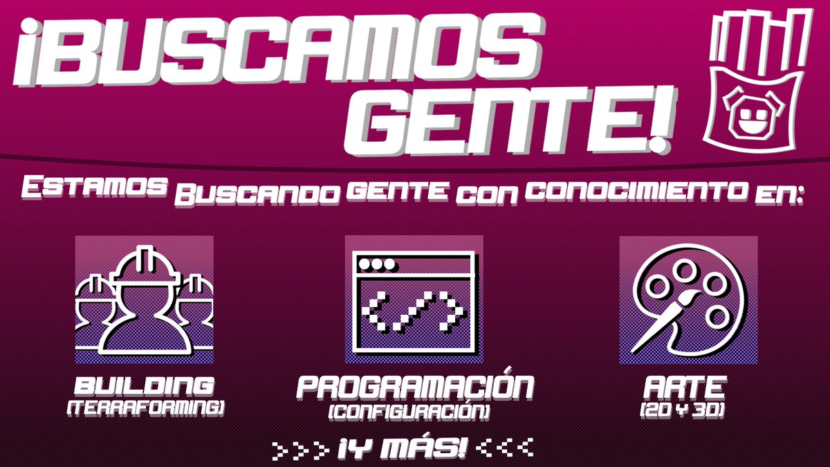 🍟¿Te gusta los eventos de Minecraft y te gustaría demostrar tu talento?🍟
Buscamos a personas con conocimientos en: Building, Programación &amp; Configuración, Arte 2D &amp; 3D y más.

🏁Puedes postularte en este formulario🏁forms.gle/eGMZ5xMdtn6yMP…

#RetroGamesTEAM #RetroTEAM