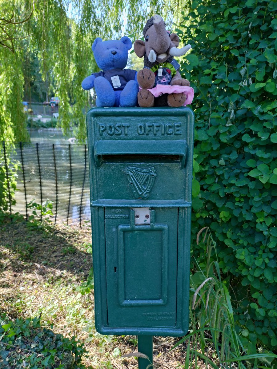 We forgot to post out #PostBoxSaturday from the other week and forgot again yesterday! We found a Queen Victoria era postbox <a href="/midrlybutterley/">Midland Railway-Butterley</a> and an Irish Postbox at our campsite down the road. Not sure how we ended up in a portal to Ireland there! #smallbearadventures