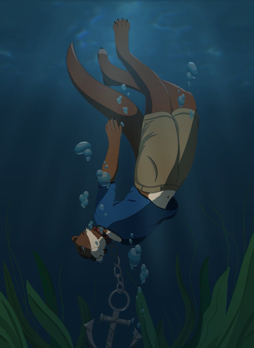 Lorat_Nar's tweet photo. Fanart of Chase Hunter from Echo VN

I'm in love-hate relationship with him xd
#echo #echoproject #echogame #chasehunter #chasetheotter #otter #ottertail #anchor #anchorsymbol #drowning #water https://t.co/imCEI8wplk
