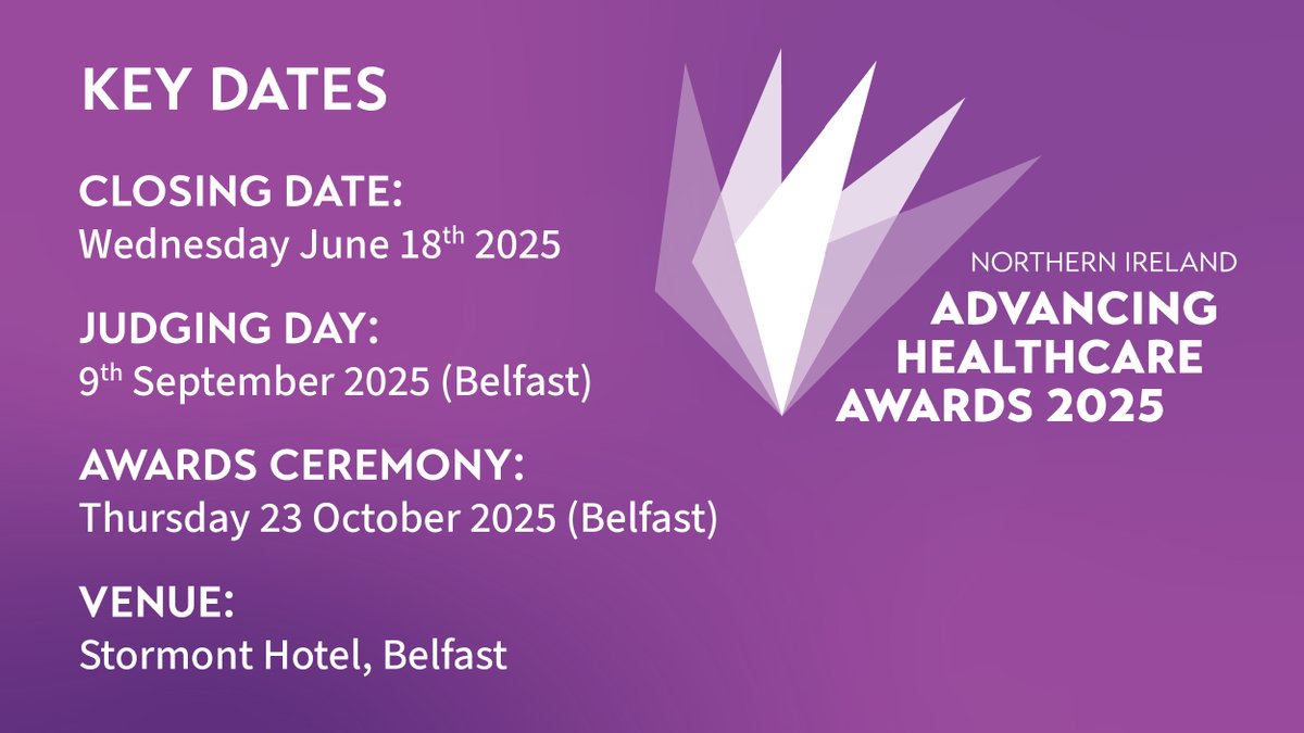 AHAwardsđź’™ (@ahawards) on Twitter photo Calling AHPs & healthcare scientists in Northern Ireland - you have 3 weeks left to enter.
For more information please go to ⬇️ ahawards.co.uk/ahani2025/
<a href="/tennysonCAHPO/">Professor Michelle Tennyson</a> <a href="/healthdpt/">Department of Health</a> <a href="/macmillancancer/">Macmillan Cancer Support</a>
<a href="/HSCCEC/">Clinical Education Centre - CEC</a> <a href="/HSC_LeadershipC/">HSC Leadership Centre</a> <a href="/UlsterUni/">Ulster University</a>
<a href="/NIAS999/">NIAS</a> <a href="/publichealthni/">Public Health Agency</a> <a href="/BSO_NI/">Business Services Organisation</a> <a href="/IBMScience/">IBMS #AtTheHeartOfHealthcare</a> Calling AHPs & healthcare scientists in Northern Ireland - you have 3 weeks left to enter.
For more information please go to ⬇️ ahawards.co.uk/ahani2025/
<a href="/tennysonCAHPO/">Professor Michelle Tennyson</a> <a href="/healthdpt/">Department of Health</a> <a href="/macmillancancer/">Macmillan Cancer Support</a>
<a href="/HSCCEC/">Clinical Education Centre - CEC</a> <a href="/HSC_LeadershipC/">HSC Leadership Centre</a> <a href="/UlsterUni/">Ulster University</a>
<a href="/NIAS999/">NIAS</a> <a href="/publichealthni/">Public Health Agency</a> <a href="/BSO_NI/">Business Services Organisation</a> <a href="/IBMScience/">IBMS #AtTheHeartOfHealthcare</a>