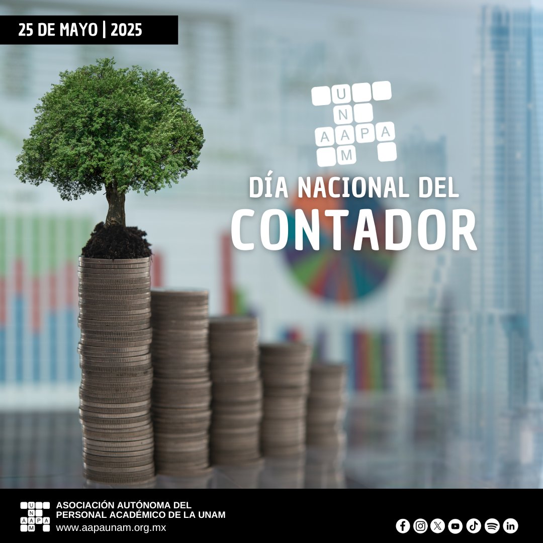 Su labor precisa, ética y constante es fundamental para el desarrollo de empresas, instituciones y comunidades 📊💼

#SomosAAPAUNAM #UNAM #DíaDelContador #Contaduría #FinanzasConValor