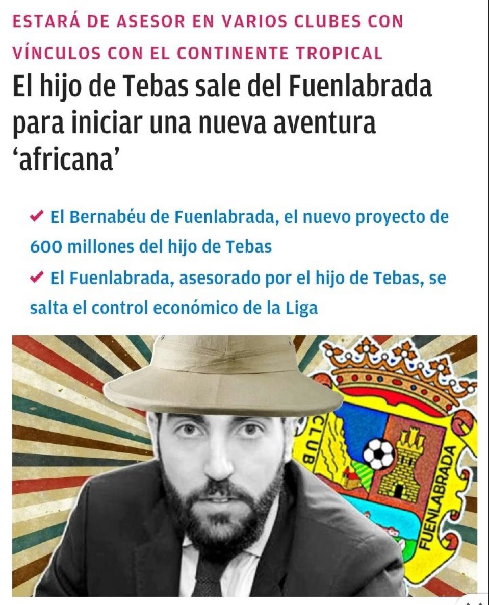 1️⃣

Allá por el 2020, Jonathan Praena y el hijo de Javier Tebas se aliaron para pagarse juntos sus caprichos y sus nuevos proyectos como sería el Fernando Torres

Durante todo este tiempo el club estuvo asesorado principalmente por Tebas Jr, el cual se saltó el límite financiero.