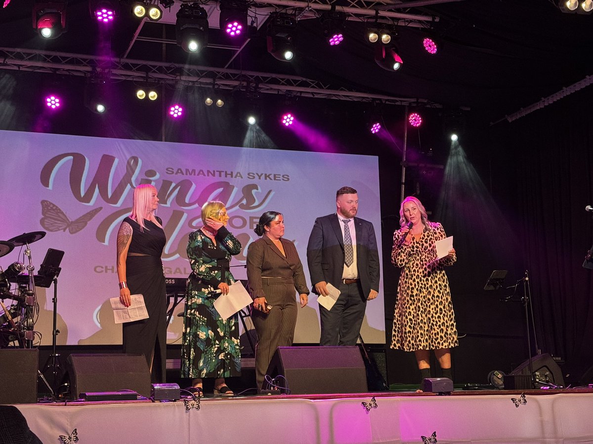 A Big Thankyou to the <a href="/samisykesFT/">Samantha Sykes FT</a> for the invite to wings of hope charity gala. Such fantastic support from the foundation for young people 🎉