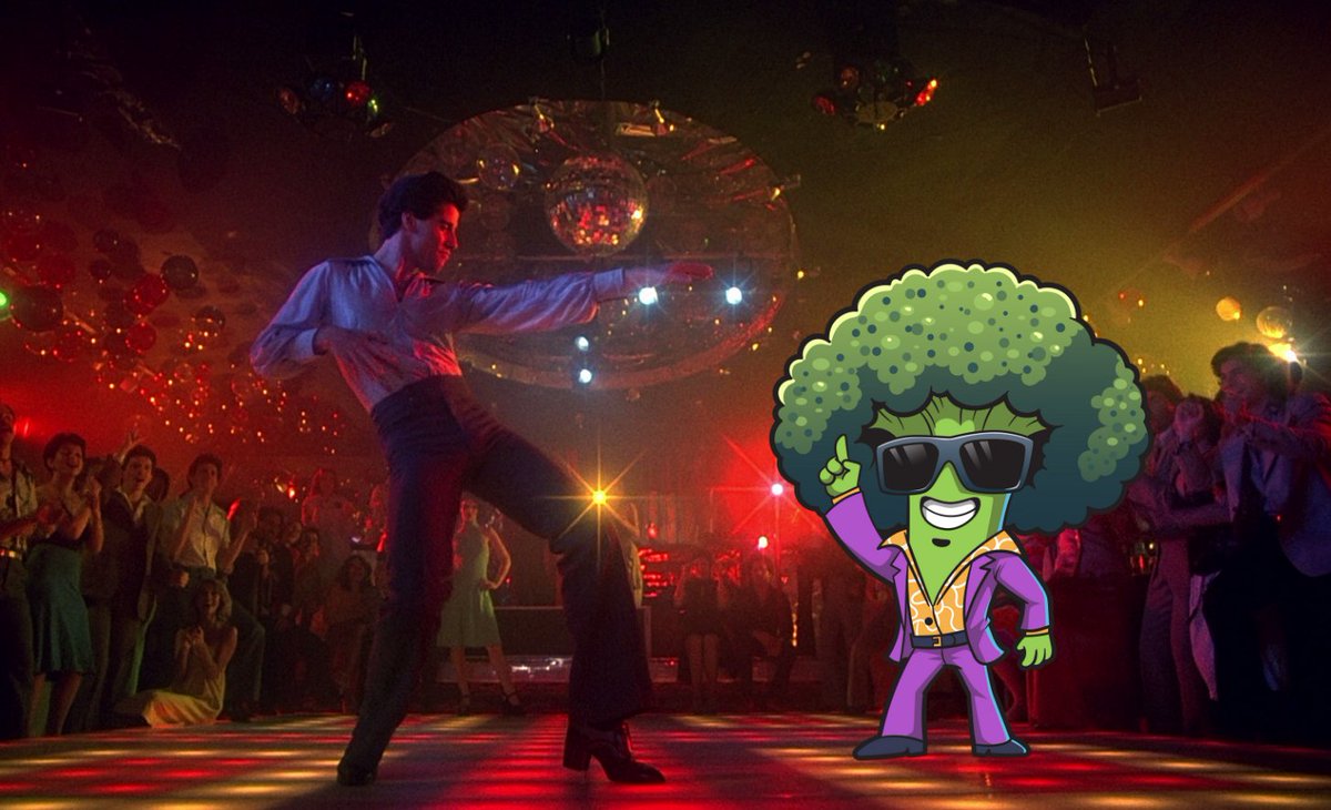 FunkyBrocco's tweet photo. Good old days on the dancefloor $FBRO #Discomusic #travolta #cryptocurrency #saturdaynightfever https://t.co/77PsY6QEEs