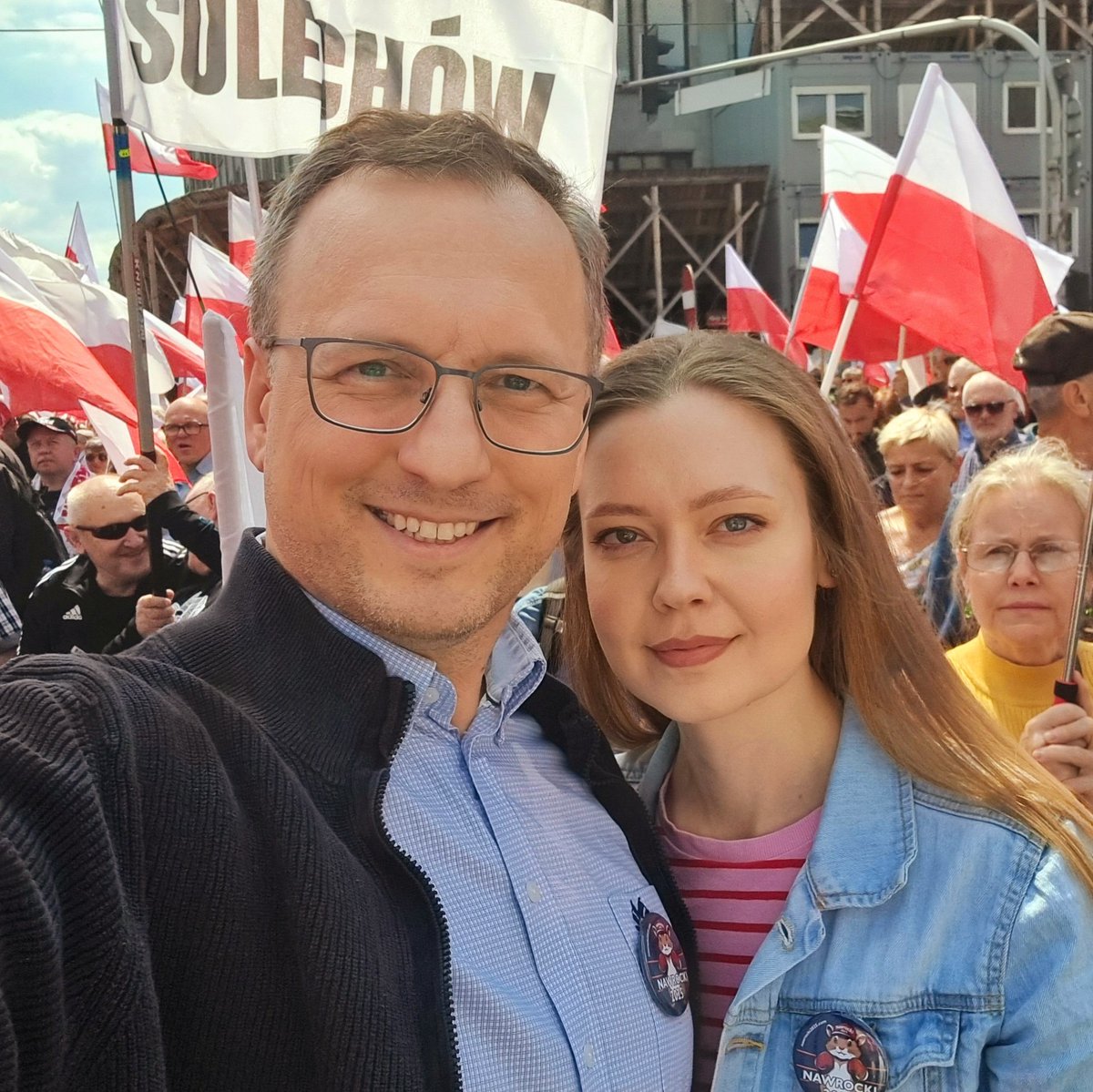 Jesteśmy na Marszu Karola Nawrockiego! 🇵🇱🫡
#Nawrocki2025