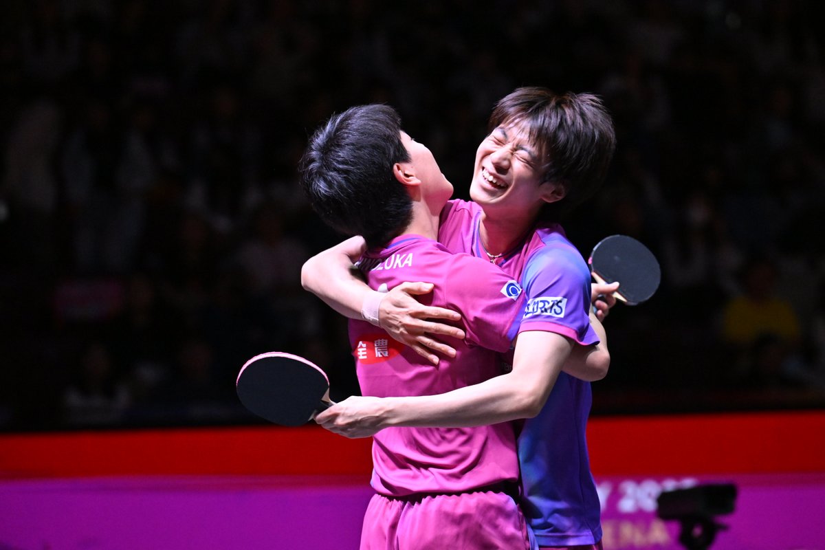 世界卓球2025ドーハ ▽男子ダブルス決勝 篠塚大登／戸上隼輔（日本