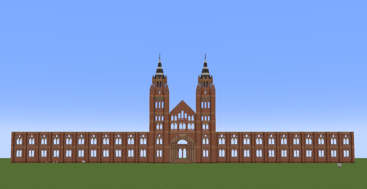 London Natural History Museum WIP, I think I will adapt this build differently to the original cuz it looks too complex irl :|
#Minecraft #Minecraftbuilds #minecraft建築コミュ