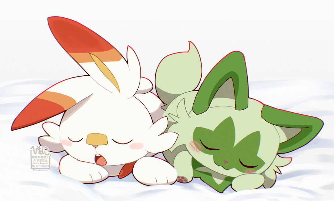 すやすや🐰🐱