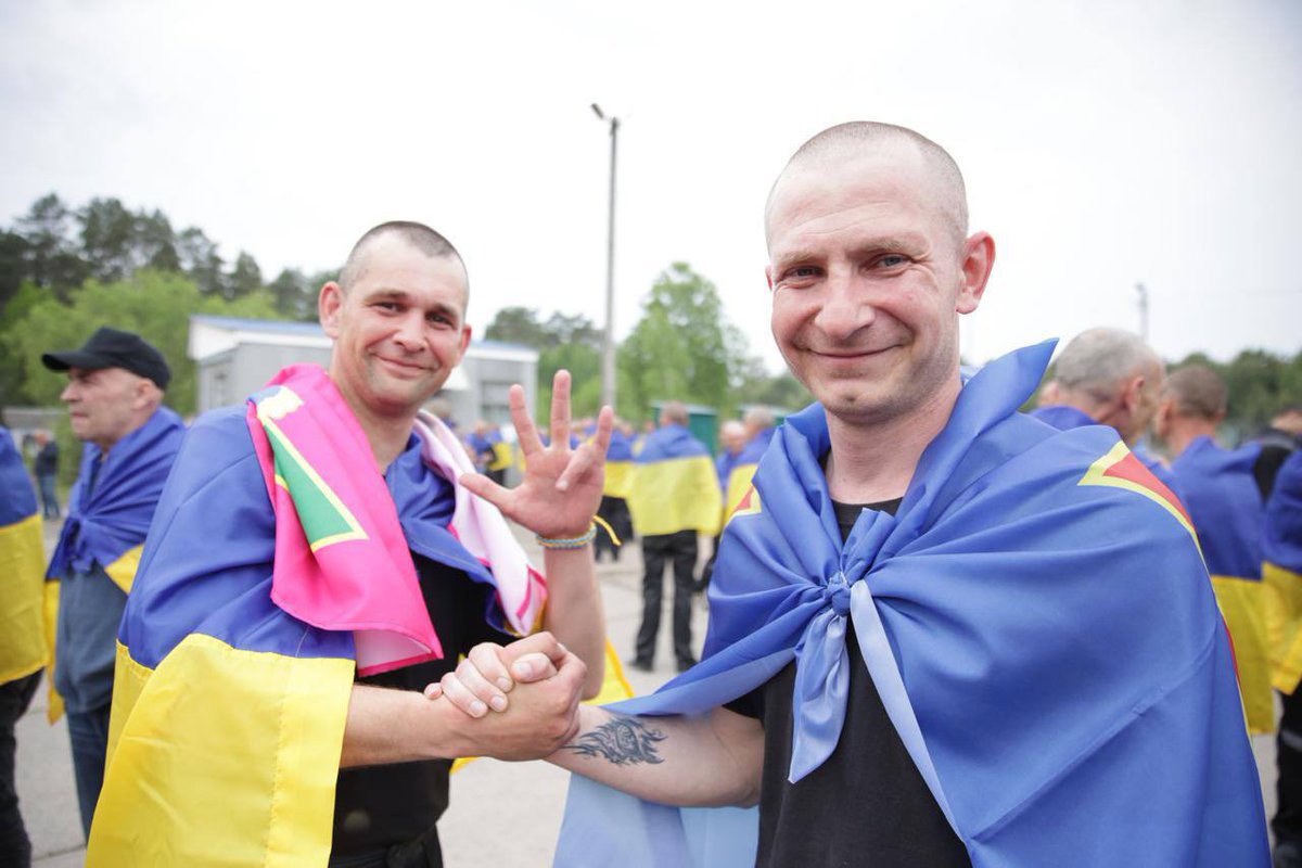 saintjavelin's tweet image. Today marked the end of the third stage of the largest prisoner exchange — 303 Ukrainians have returned home