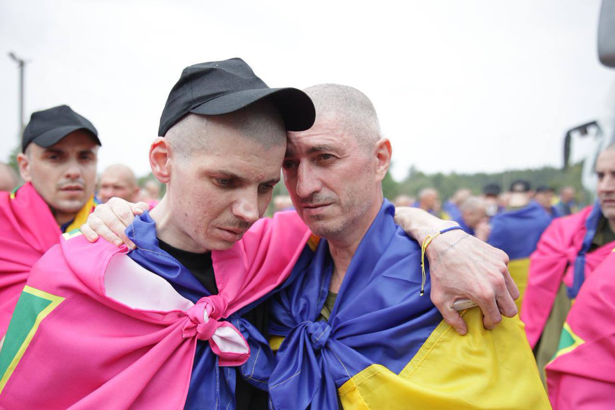 saintjavelin's tweet image. Today marked the end of the third stage of the largest prisoner exchange — 303 Ukrainians have returned home