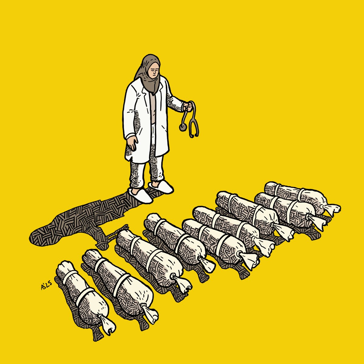 Dok je doktorica Alaa Al-Najjar spašavala stotine života, ubijeno je njenih devet...