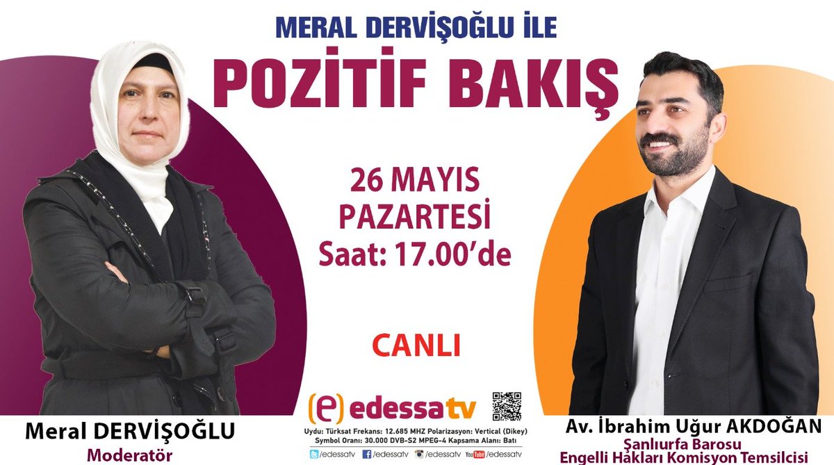 meraldervisoglu (@meraldervisoglu) on Twitter photo 26 Mayıs Pazartesi saat 17.00'de <a href="/edessatvcomtr/">edessatv</a> kanalında <a href="/UrfaBarosu/">Şanlıurfa Barosu Başkanlığı</a> Engelli Hakları Komisyon Temsilcisi <a href="/Av_Akdogannnn/">İBRAHİM UĞUR AKDOĞAN🇹🇷</a> konuğumuz olacaktır. İyi seyirler. 26 Mayıs Pazartesi saat 17.00'de <a href="/edessatvcomtr/">edessatv</a> kanalında <a href="/UrfaBarosu/">Şanlıurfa Barosu Başkanlığı</a> Engelli Hakları Komisyon Temsilcisi <a href="/Av_Akdogannnn/">İBRAHİM UĞUR AKDOĞAN🇹🇷</a> konuğumuz olacaktır. İyi seyirler.