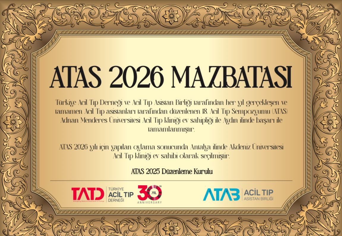 Türkiye Acil Tıp Derneği - TATD (EMAT) tweet media