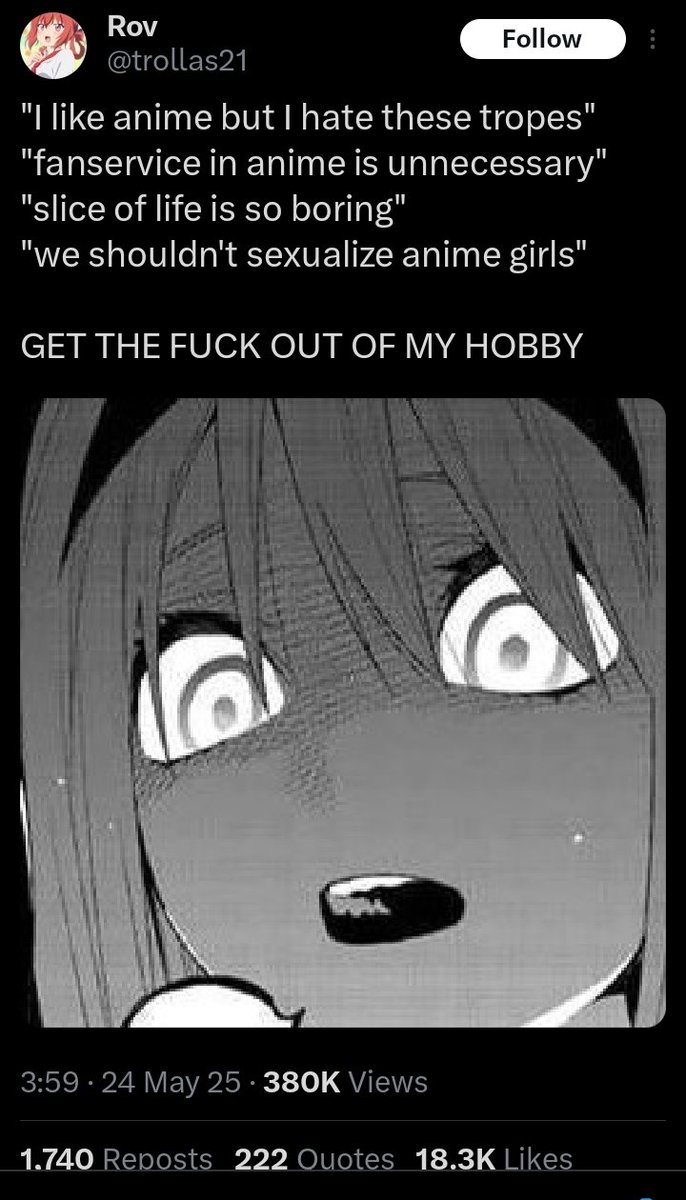 Wtf, we had this whole animegate shit happen like a decade ago and it seems like it's restarting as new? I'm seeing old mischaracterisations and gripes long since defeated coming back up as if theyre novel and valid. This is embarrassing. This must be why old people are so bitter