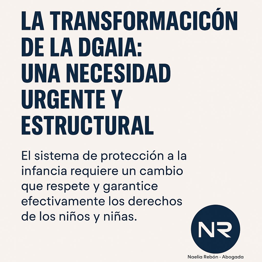 NoeliaRebon's tweet image. Mañana, 26 de mayo, se presenta el plan de transformación de la DGAIA. Es urgente avanzar hacia un sistema que garantice los derechos de la infancia con recursos especializados, control público, protocolos claros y participación real de los menores.
linkedin.com/posts/noeliare……