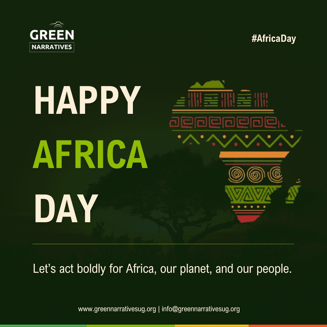 NarrativesUg's tweet photo. #HappyAfricaDay! 🌍

As we celebrate our shared heritage, strength, and resilience, let’s also reflect on the urgent climate action we must take together. 💪

Let’s act boldly for #Africa, our planet, &amp; our people.💚

#ClimateAction #GreenAfrica #ClimateJustice #GreenEconomy https://t.co/pPTn6tYids