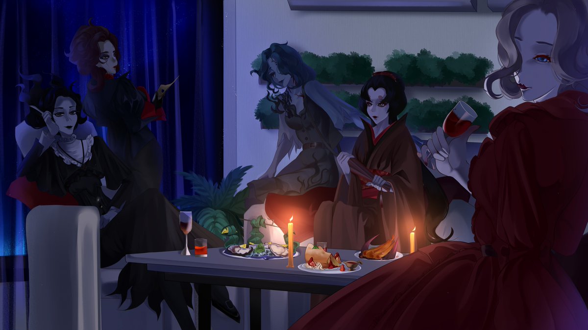 cranberryehe's tweet photo. my submission for idv anniversary contest 
https://t.co/XfosWiSeko
#IDV7thIllustrationContest #IdentityV https://t.co/qc1ELeh0gr
