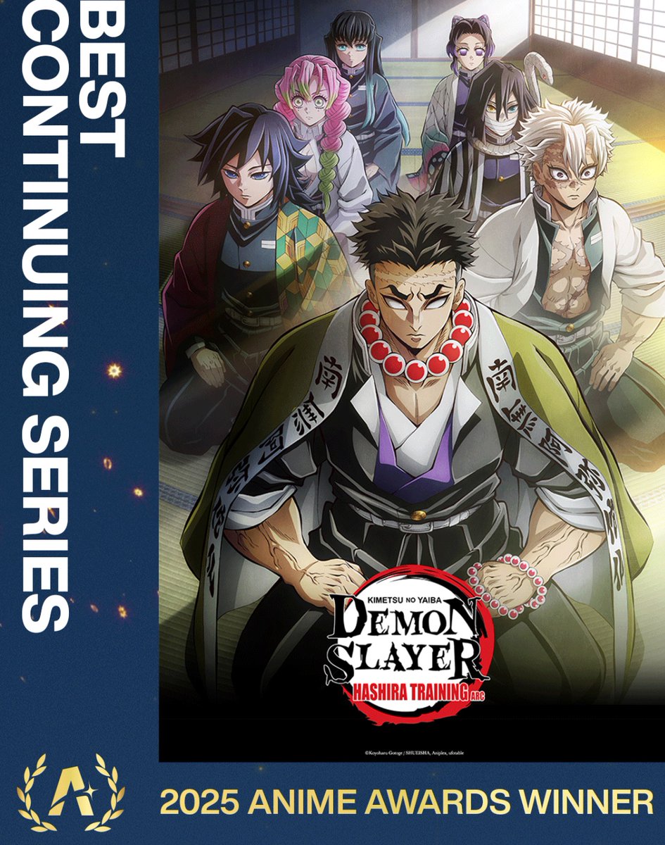 eliteyapper's tweet photo. Demon Slayer won 2 awards.  #DemonSlayer

Best Animation💫
Best Continuing Series💫
Insane. The movies will just break the internet,  can’t  wait for next year for Movie 1 to win even more.
#AnimeAwards #Crunchyroll https://t.co/iWW1vcnhtX