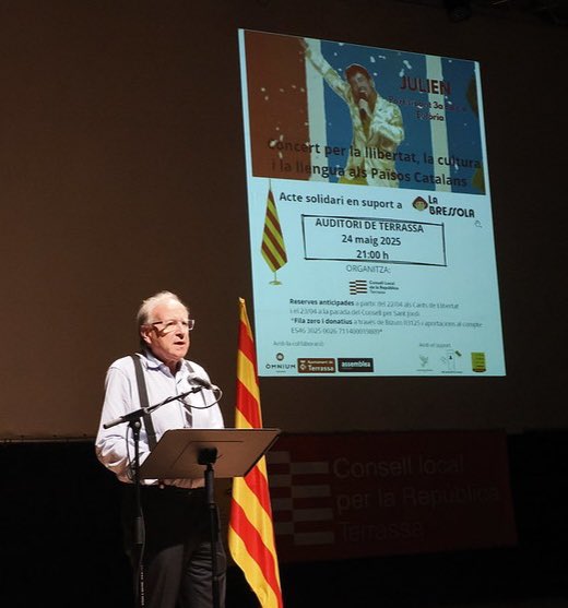 Jordi Domingo (@jordidomingogm) on Twitter photo Ahir vaig assistir al concert de #Julien en solidaritat i suport a #LaBressola organitzat pel <a href="/ConsellxRTrsa/">Consell Local per la República (Terrassa)</a> que va ser magnífic. Moltes gràcies Consell Local de Terrassa per tot el que feu i la vostra resiliència. Sou exemplars. Espero ser a la Fira del Llibre del 4 d’octubre Ahir vaig assistir al concert de #Julien en solidaritat i suport a #LaBressola organitzat pel <a href="/ConsellxRTrsa/">Consell Local per la República (Terrassa)</a> que va ser magnífic. Moltes gràcies Consell Local de Terrassa per tot el que feu i la vostra resiliència. Sou exemplars. Espero ser a la Fira del Llibre del 4 d’octubre