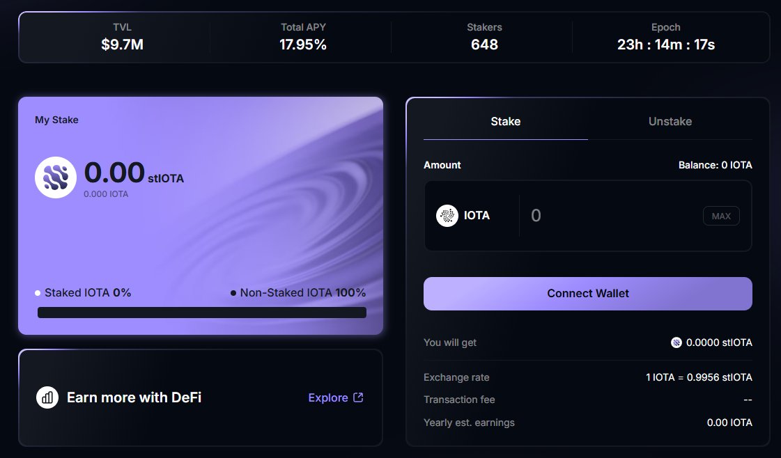 the_smart_ape's tweet image. . @iota staking yield is the highest vs. all other L1s, and it just got better!

With @swirlstake, you can liquid stake $IOTA for 18% APR and still use your staked tokens elsewhere.

For comparison, the average yield across the top 10 Layer 1s is just around 7%.

With more DeFi…