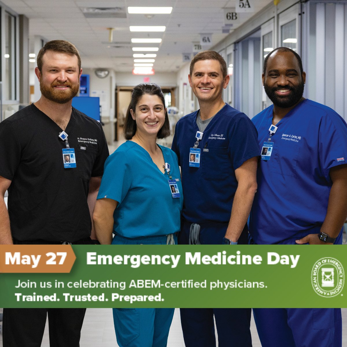 On May 27, we honor emergency physicians and residents. Trained. Trusted. Prepared. 🌟 #EMDay2025 #ABEMProud #TrainedTrustedPrepared 

hubs.la/Q03n_zKF0

<a href="/EmergencyDocs/">Emergency Physicians</a> <a href="/SAEMonline/">SAEM</a> @AAEMInfo <a href="/ABMSCert/">ABMS</a> <a href="/emresidents/">emresidents</a> <a href="/SAEM_RAMS/">SAEM RAMS</a> <a href="/AAEMRSA/">AAEM/RSA</a> <a href="/CORD_EM/">CORD</a> <a href="/AmerMedicalAssn/">AMA</a>