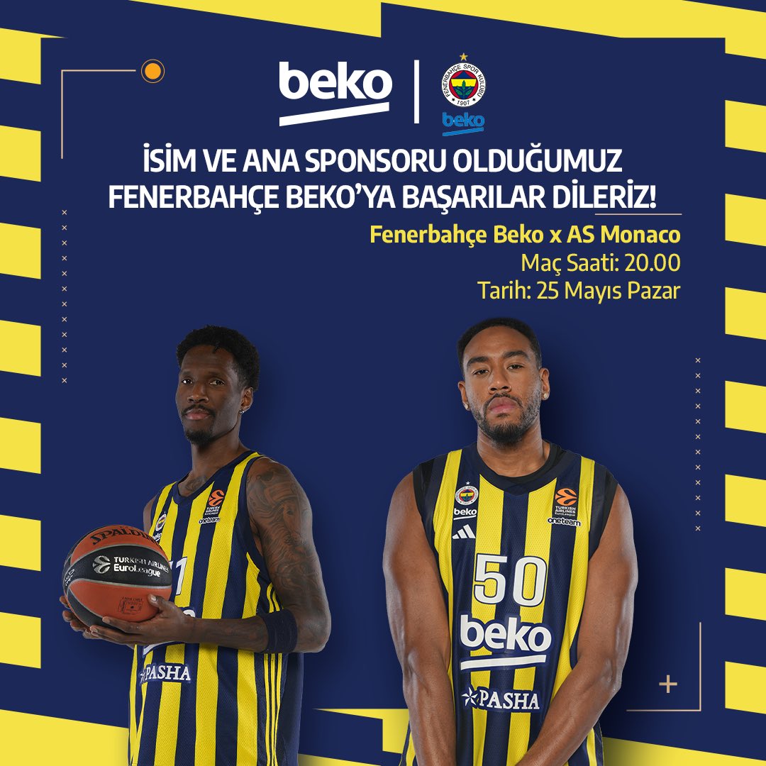 Beko Türkiye (@bekoturkiye) on Twitter photo İsim ve ana sponsoru olduğumuz Fenerbahçe Beko’ya başarılar dileriz! 💛💙
<a href="/FBBasketbol/">Fenerbahçe Beko</a> İsim ve ana sponsoru olduğumuz Fenerbahçe Beko’ya başarılar dileriz! 💛💙
<a href="/FBBasketbol/">Fenerbahçe Beko</a>