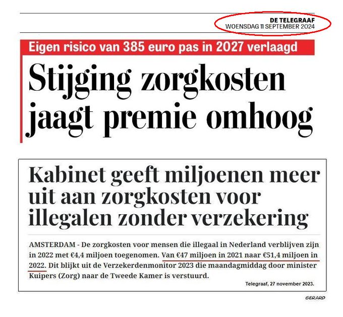 Wordt nu toch echt tijd dat dit opgelost wordt.
Zonder illegalen geen extra hoge zorgkosten nodig.