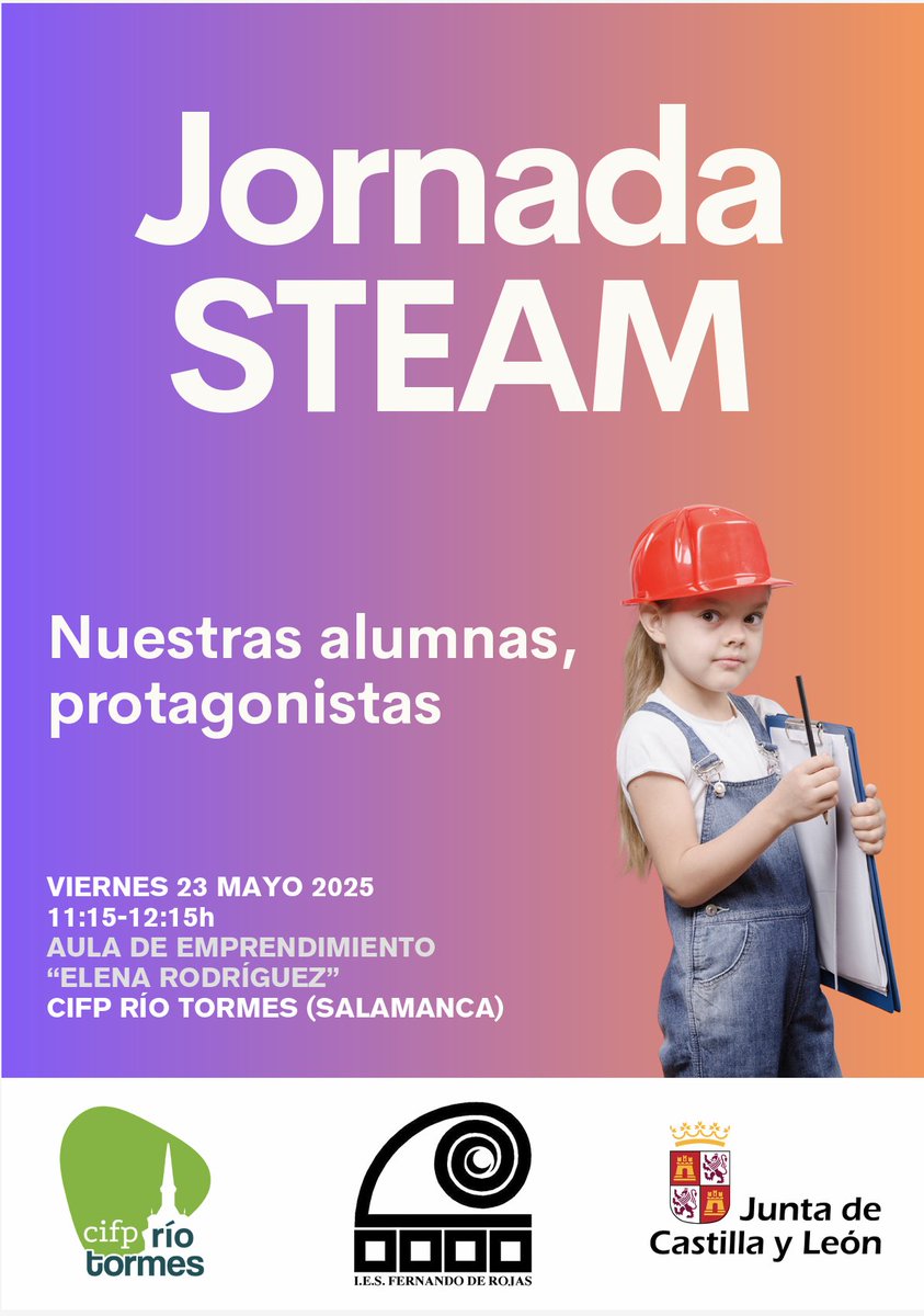 CIFP Rio Tormes (@rio_tormes) on Twitter photo 🔧👩💻 Las chicas de 3º y 4º de ESO del <a href="/iesfrojas/">IES Fernando d Rojas</a> descubren que la tecnología también es cosa suya como colofón al grupo de trabajo del profesorado
¡Gracias a nuestras alumnas por ser referentes STEAM! 💡🚀 #STEAM #FPConFuturo #MujeresTecnólogas #FPenfemenino #referentesSTEAM 🔧👩💻 Las chicas de 3º y 4º de ESO del <a href="/iesfrojas/">IES Fernando d Rojas</a> descubren que la tecnología también es cosa suya como colofón al grupo de trabajo del profesorado
¡Gracias a nuestras alumnas por ser referentes STEAM! 💡🚀 #STEAM #FPConFuturo #MujeresTecnólogas #FPenfemenino #referentesSTEAM