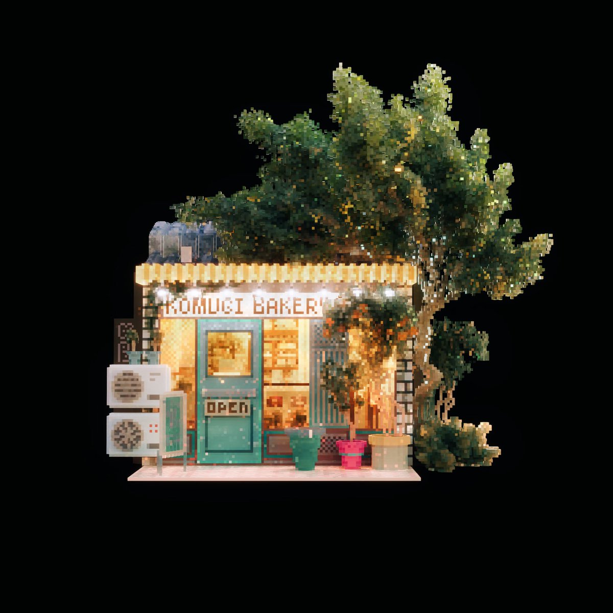 Mizohivoxel's tweet image. Winter❄️  Summer🌿