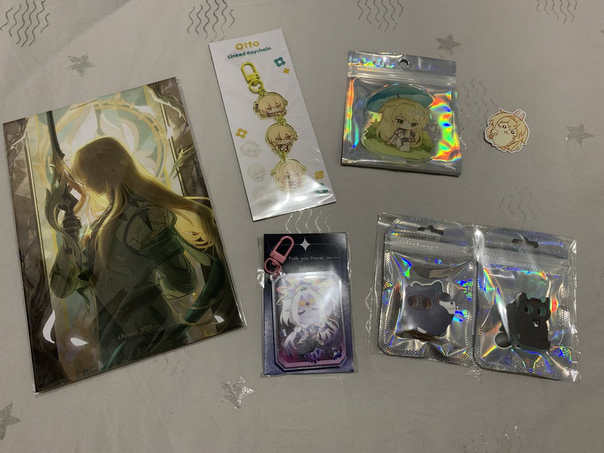 More gorgeous art from <a href="/mchii0/">Mchii🌟 || CFXX (030)+Doujima (E10)</a>, <a href="/LeorenArt/">Leoren ⭐ CFXX AD-13, Dokomi 3K115</a>, <a href="/kanadekana08/">Kanadekana | CFXX AD 09-10 🌸</a>, <a href="/Ruu_GI/">るうか @ CFXX G54b</a>, <a href="/imvachu/">「 ✦ VaChu ✦ 」 | CFXX J13a</a>, and cute merch from <a href="/pengumaruu/">Leia 🐧 CFXX J-03</a>, <a href="/pelikraft/">Veli ✨️ CFxx J54-55</a>, and <a href="/Orca_ka/">orcatea | CFXX B35-36</a> (special thanks but kak Orca yg remind aku buat bayar PO aku kelupaan 🥹)