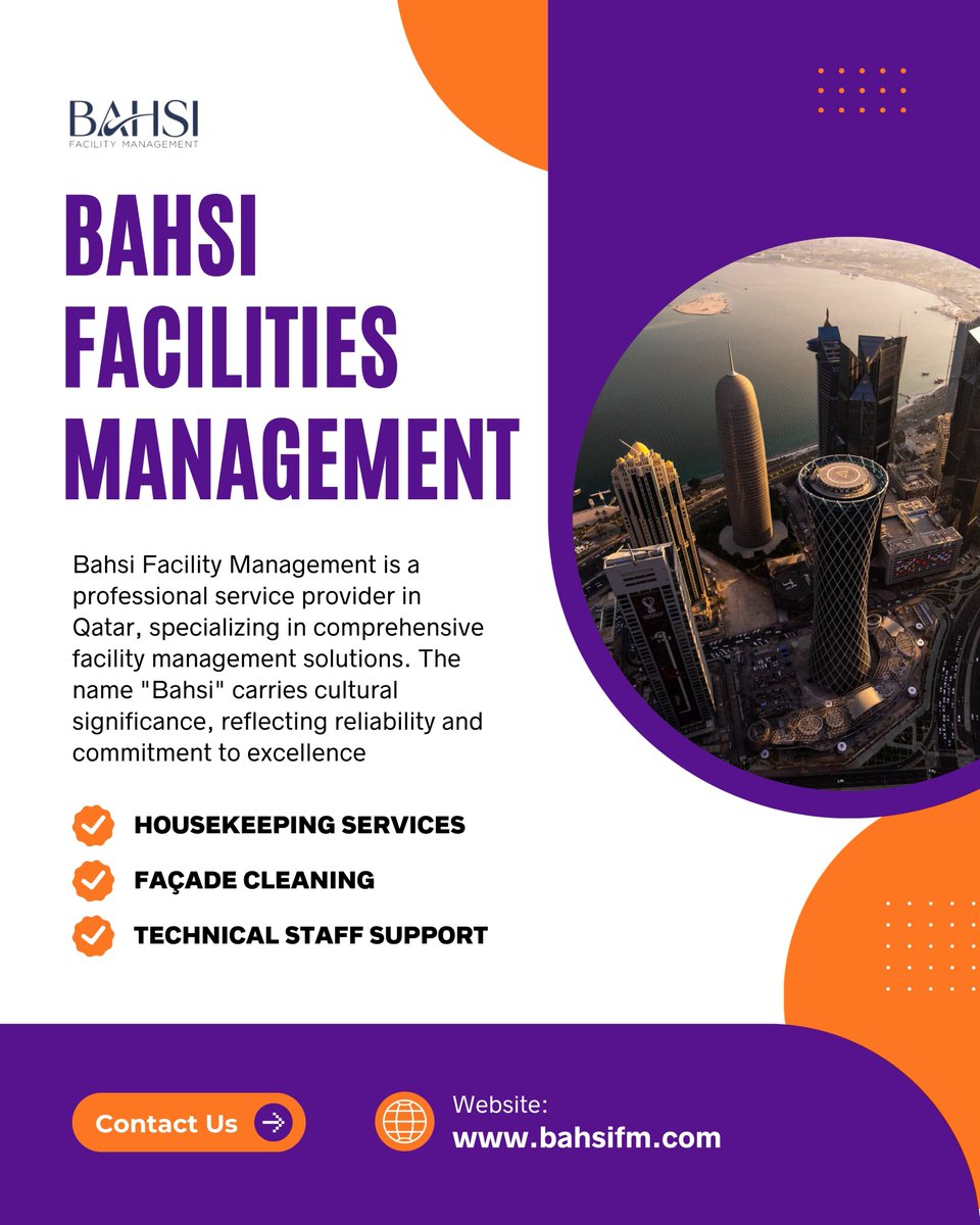Bahsifm's tweet photo. 🏢 Bahsi Facility Management – Trusted Facility Solutions
We provide expert facility management to ensure smooth operations, from property maintenance to operational support.
📩 Partner with us today!
#BahsiFacilityManagement #FacilitySolutions https://t.co/7JfiIwHXpw