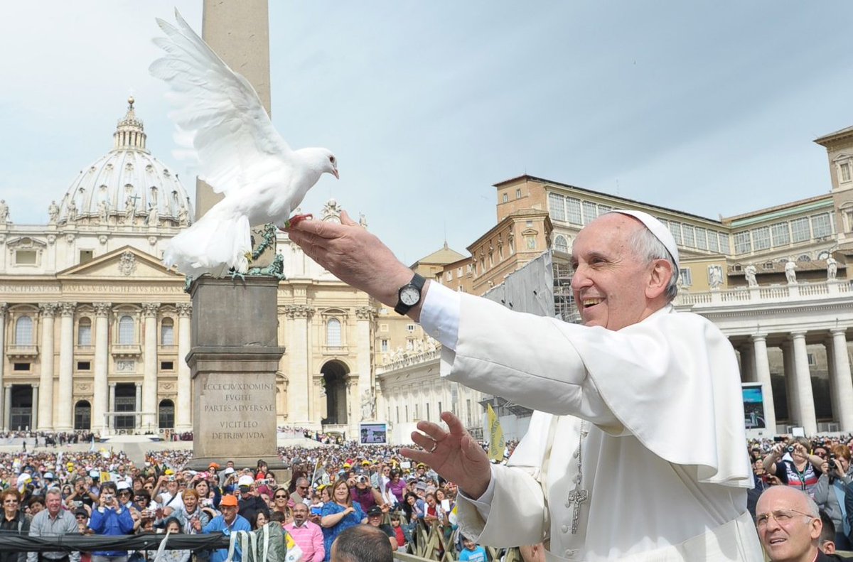 vaticannews_it's tweet photo. #LeoneXIV al Regina Caeli ricorda i dieci anni della enciclica #Laudatosi di #PapaFrancesco dedicata alla cura della casa comune: "Ha avuto una straordinaria diffusione ispirando innumerevoli iniziative e insegnando a tutti ad ascoltare il duplice grido della terra e dei poveri" https://t.co/lTRZmkGqOE