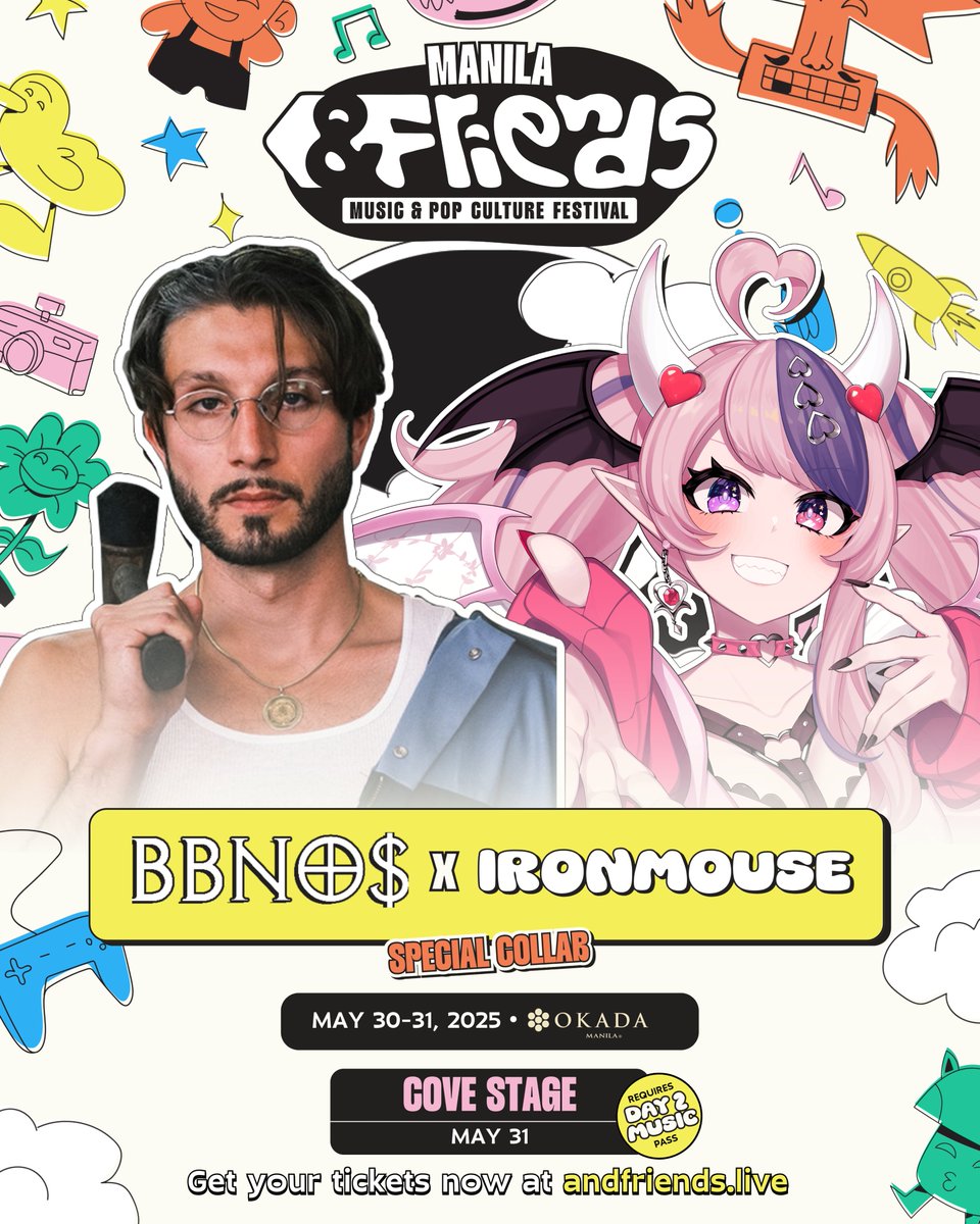 You asked, and they delivered: <a href="/ironmouse/">💖ironmouse🇵🇷😈VSHOJO💖</a> and <a href="/bbnomula/">bbno$ 👶🚫💰</a> are having a special collaboration on the #AndFriends2025 stage!

Don't miss this crossover 😈💸