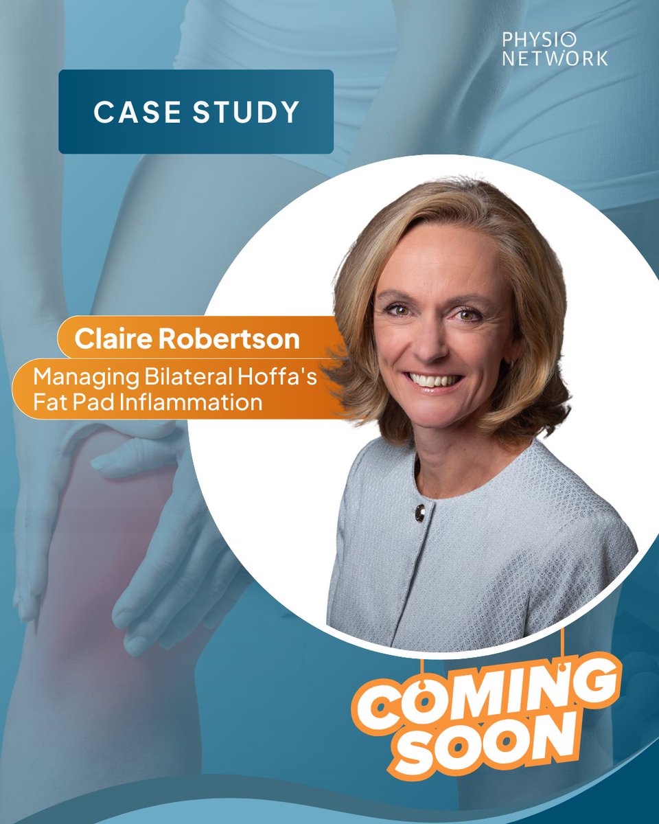 Physio Network (@physionetwork) on Twitter photo đź‘€ Coming Soon: Claire Robertson's Case Study on Hoffa's Fat Pad Inflammation!
🍿 See how <a href="/clairepatella/">claire robertson</a> assesses and treats a difficult case of bilateral knee pain.
🚀 Try Case Studies for FREE now and level up your expertise:
🔗 physio.network/7day-casestudi… 👀 Coming Soon: Claire Robertson's Case Study on Hoffa's Fat Pad Inflammation!
🍿 See how <a href="/clairepatella/">claire robertson</a> assesses and treats a difficult case of bilateral knee pain.
🚀 Try Case Studies for FREE now and level up your expertise:
🔗 physio.network/7day-casestudi…