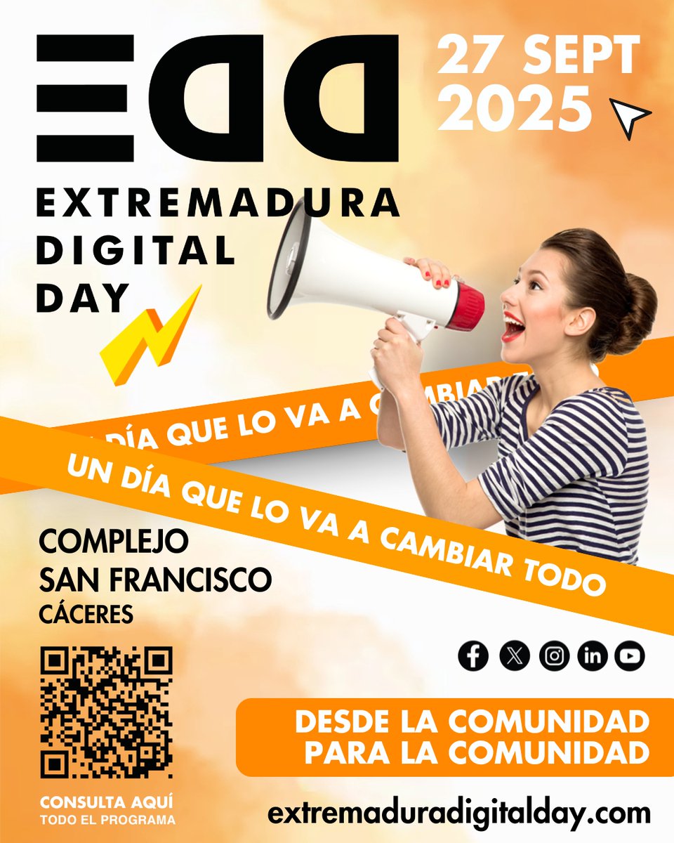 extredigitalday's tweet image. ¿Tu marca apoya la innovación?
Entonces #EDD25 es tu lugar.
🚀 Buscamos patrocinadores
📅 27 sept · 📍 #Cáceres
👉 extremaduradigitalday.com/patrocinadores
#Cáceres #Tech