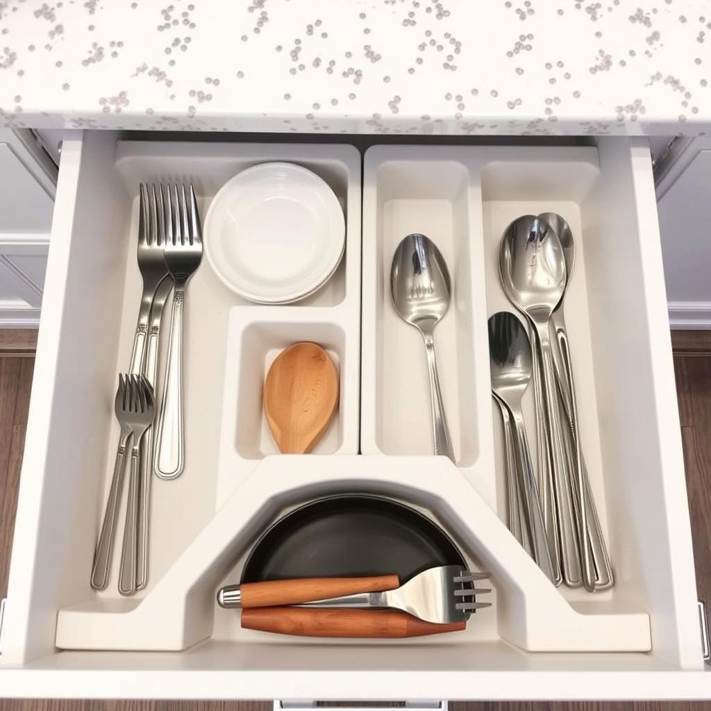 gourmetkitchngr's tweet image. Use Drawer Dividers for Utensils
Messy drawers slow you down. Add adjustable dividers and give every tool a home.

 Shop smart storage: gourmetkitchengear.com

 #UtensilDrawerFix #DrawerDividers #OrganizedKitchen #ToolStorage #GourmetKitchenGear