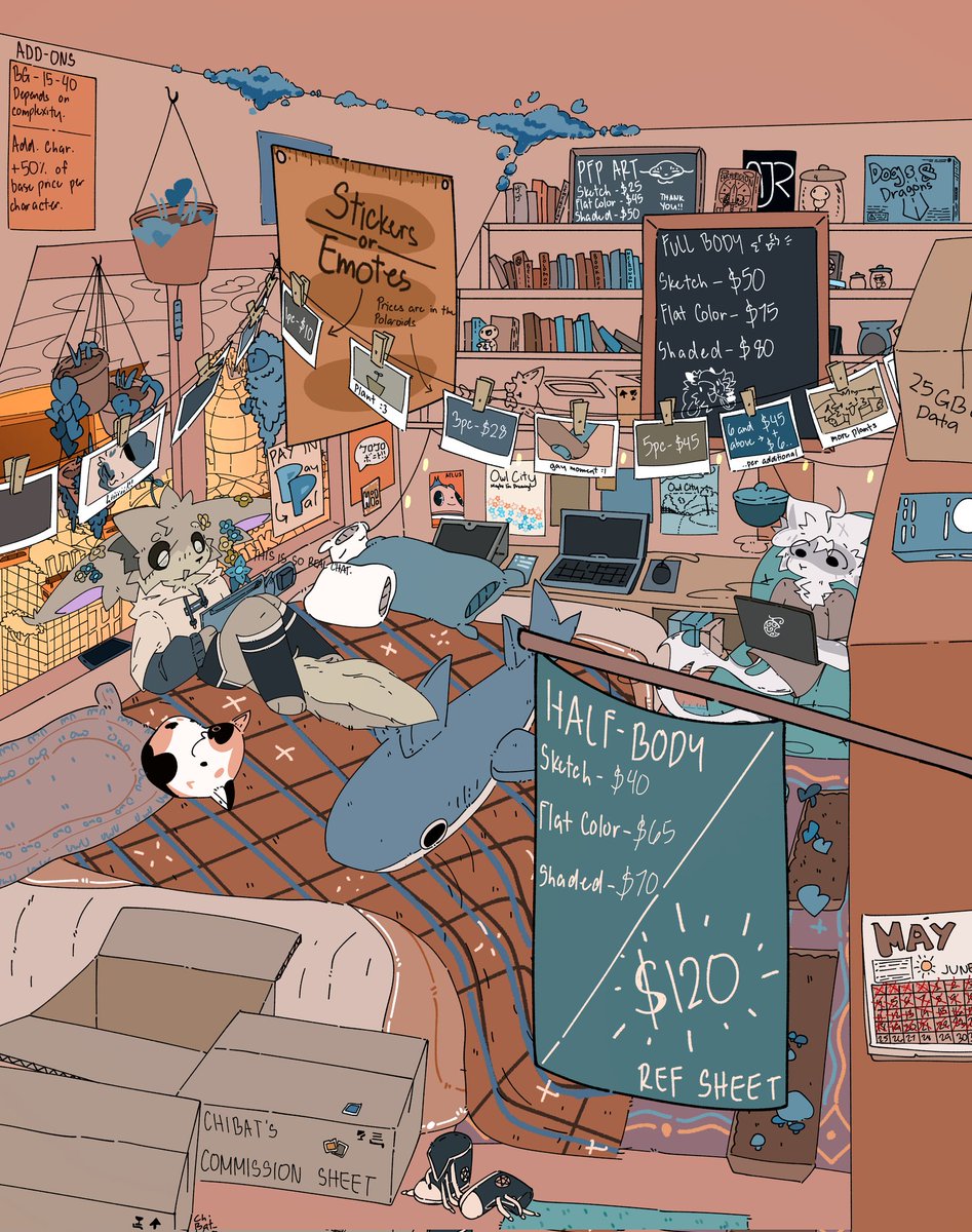 ChiBat_'s tweet image. NEW COMM SHEET..or art