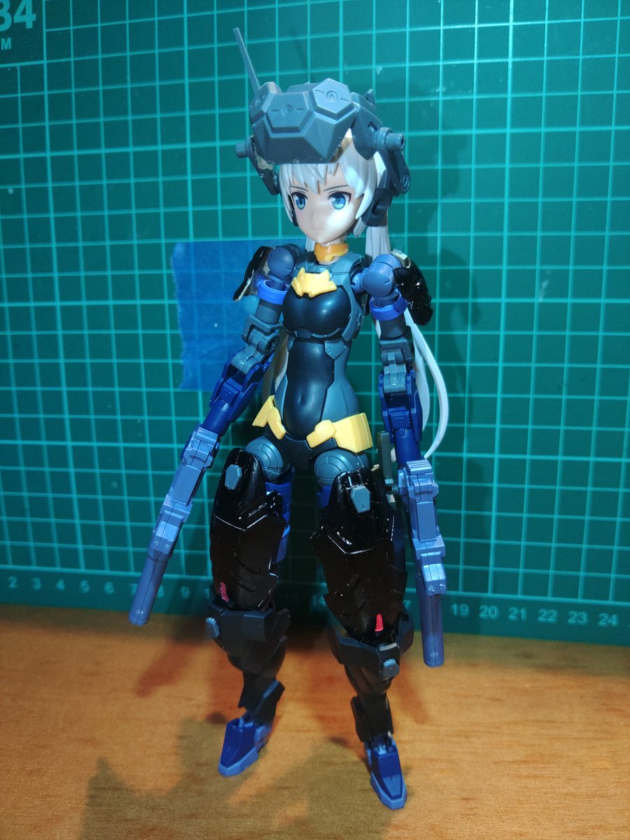 tamon008's tweet photo. オプションパーツ18の後ろ髪を移植～
バイザーを追加
リシェッタの髪だと、バイザー付けられなかった( T∀T)

#30MS https://t.co/XrhyWZwnME
