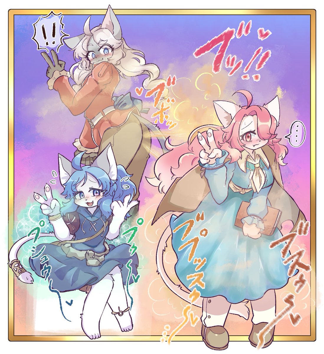 2発売2周年おめでとうございます🎉
2発ずつこかせました(???)
🐱🐱🐱💨💨