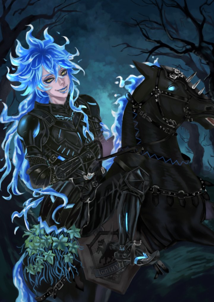 Aphro43858039's tweet photo. Halloween Idia 🎃💀 
#idiashroud #Halloween #twistedwonderland #hades #sleepyhollow #ignihyde #dormleader https://t.co/Uyenulq2VJ