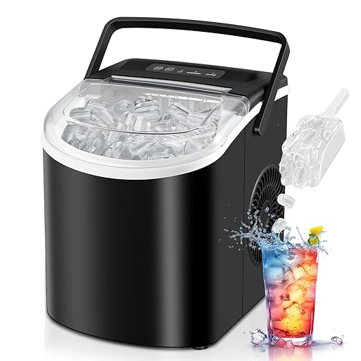 alassnaf's tweet image. Say goodbye to ice tray hassles! This sleek Countertop Ice Maker creates 9 bullet-shaped ice cubes in just 6 minutes! With 2 ice sizes and self-cleaning feature — it’s perfect for any kitchen, office, or bar.🧊✨
amzn.to/4kdW6AC
#IceMaker #KitchenGadgets #SmartAppliances