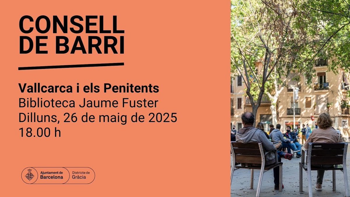 📣 Dilluns el veïnat tenim l'única ocasió d'expressar-nos davant dels polítics del PSC: aprofitem-la i omplim la Jaume Fuster perquè puguin sentir la nostra veu! 
💚 Per una Vallcarca per viure i per decidir com volem viure
