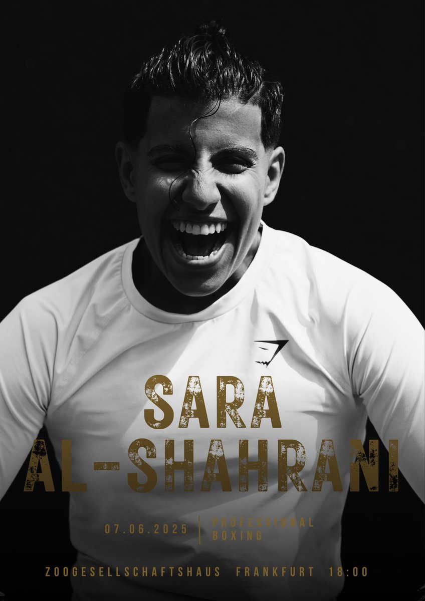 معاليكم <a href="/Turki_alalshikh/">TURKI ALALSHIKH</a>، يشرفني دعوتكم لحضور أول نزال احترافي لي كملاكمة سعودية في فرانكفورت. حدث تاريخي يبرز تطلعات المرأة السعودية في الرياضة. حضوركم دعم لا يُنسى. 🇸🇦👊 #السعودية_تكتب_التاريخ #نزال_فرانكفورت 
#حكاية_تبدأ_الآن #من_السعودية_للعالم #كونوا_جزءًا_من_التاريخ