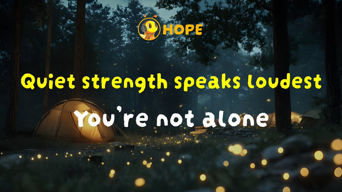 When the world feels too loud 🔊
listen to the quiet strength inside you. 🌸🫶
I’ll be there — always. 🫧💫
I’m $HOPE 🌙 🍀
<a href="/Hope_Dao/">HOPE</a>