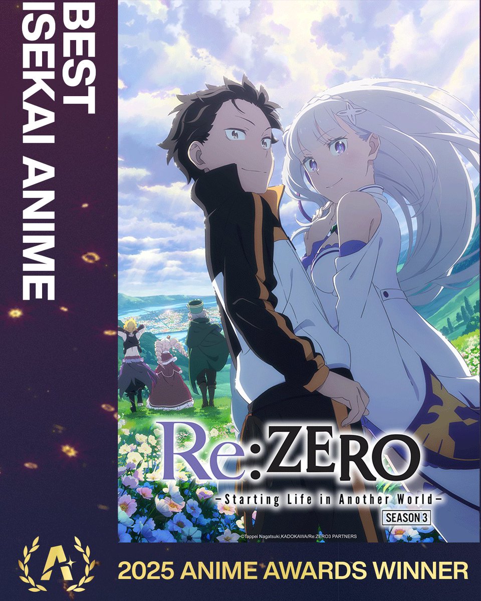 🌍🌍

ري زيرو يفوز بجائزة أنمي الإيسيكاي الأفضل لعام 2025 في حفل جوائز كرانشي رول 🪙

 #ReZero #Crunchyroll #AnimeAwards