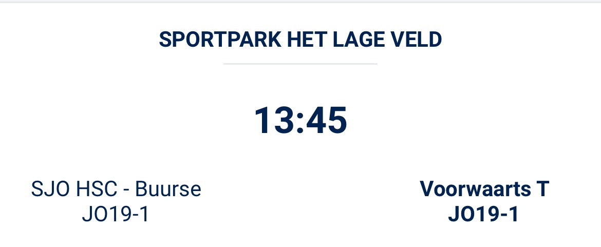 Tot op het laatste moment nog mee gedaan om het kampioenschap, helaas was het niet goed genoeg…. 
As. Zaterdag wacht nog wel een leuke wedstrijd in de bekerfinale tegen divisie 5 ploeg HSC’21-Buurse JO19-1 🏆