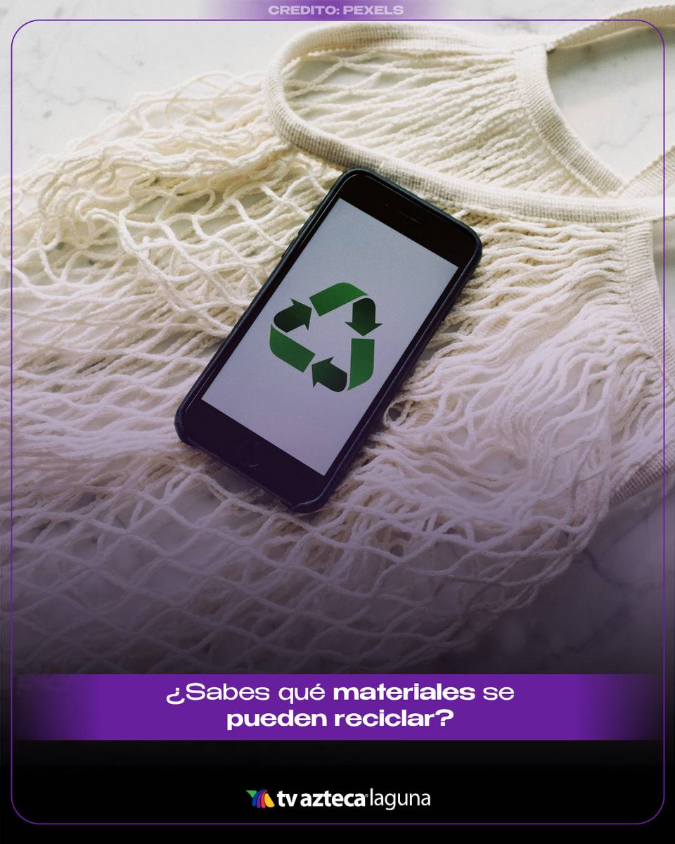 TvAztecaLaguna's tweet image. ♻️ No todo lo que tiras es basura… Hay materiales que puedes reciclar y ayudar al medio ambiente 🌍 Aquí te dejamos una lista para que sepas qué sí va al contenedor de reciclaje y qué no.

#ReciclajeResponsable #ReduceReutilizaRecicla #EcoTorreón #AcciónPorElClima