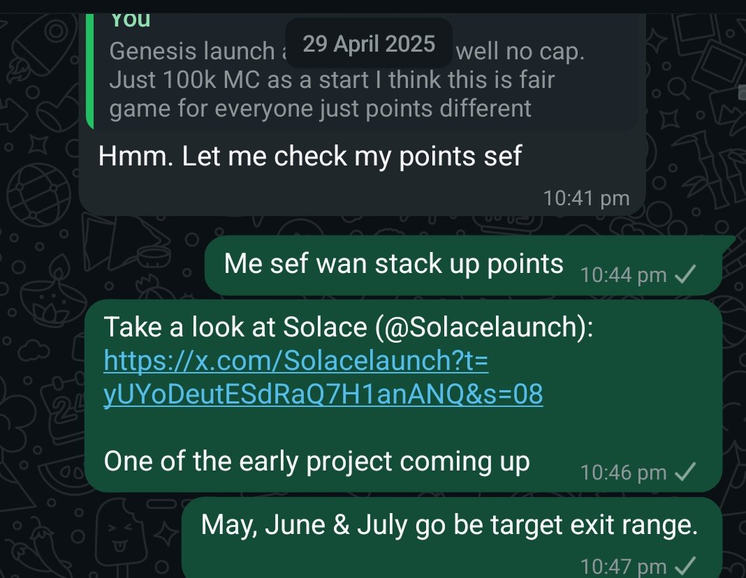 peerankyicon's tweet photo. I lowkey predicted this whole Virtual Genesis wave.
Told my guys early to prepare for perfect execution.
Now everything’s playing out just as planned.
@solacelaunch was just the beginning.
May, June & July — prime exit window.
#VirtualGenesis #AlphaSeason #SolaceAI https://t.co/UNafRbpQcm